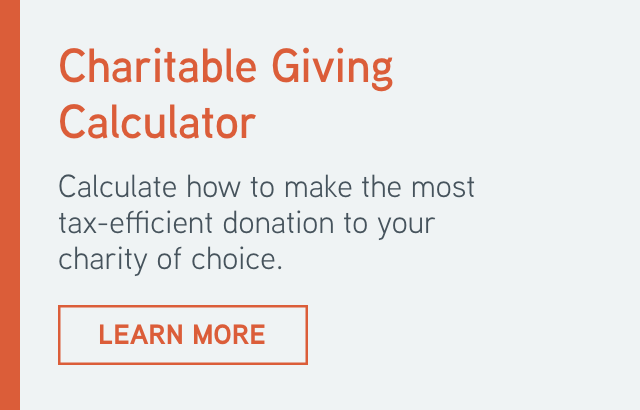 Charitable giving calculator mobile