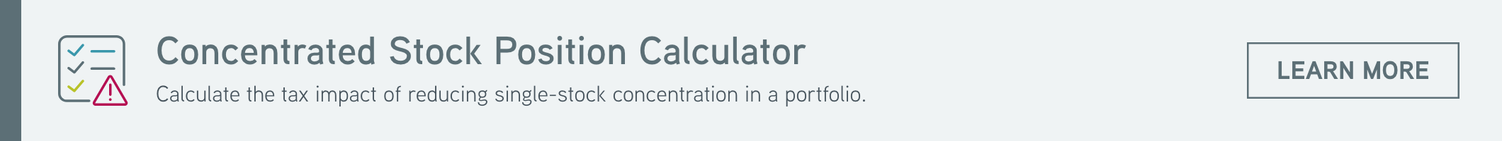 Concentrated stock position calculator desktop