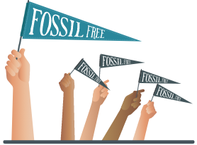 fossil free graphic
